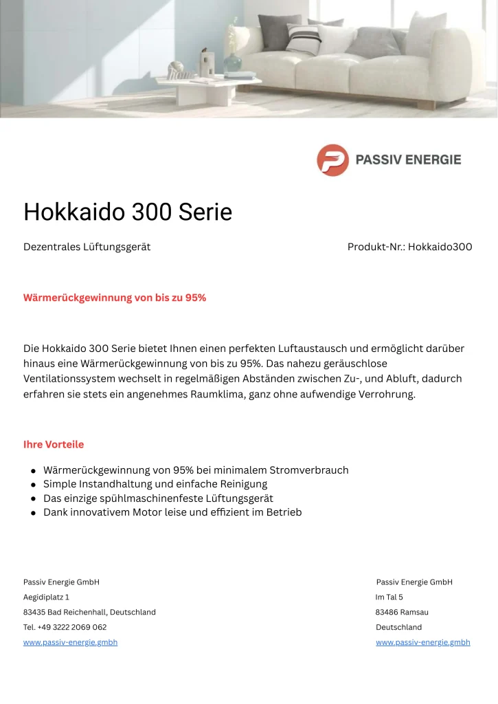 Datenblatt HOKKAIDO 300 Serie